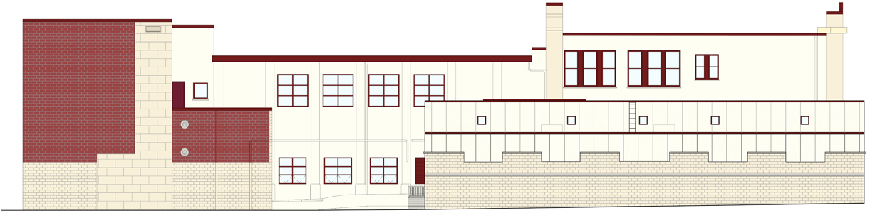 Midland School Referendum: School Building Field (William's Street) View  